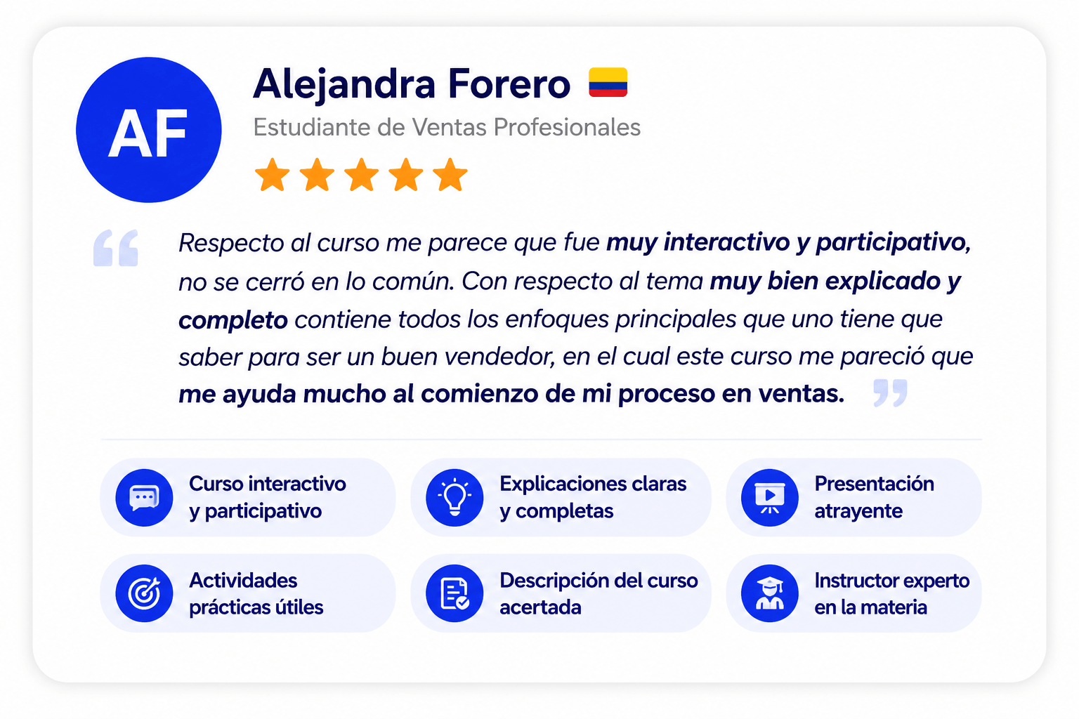 testimonio jventas academy