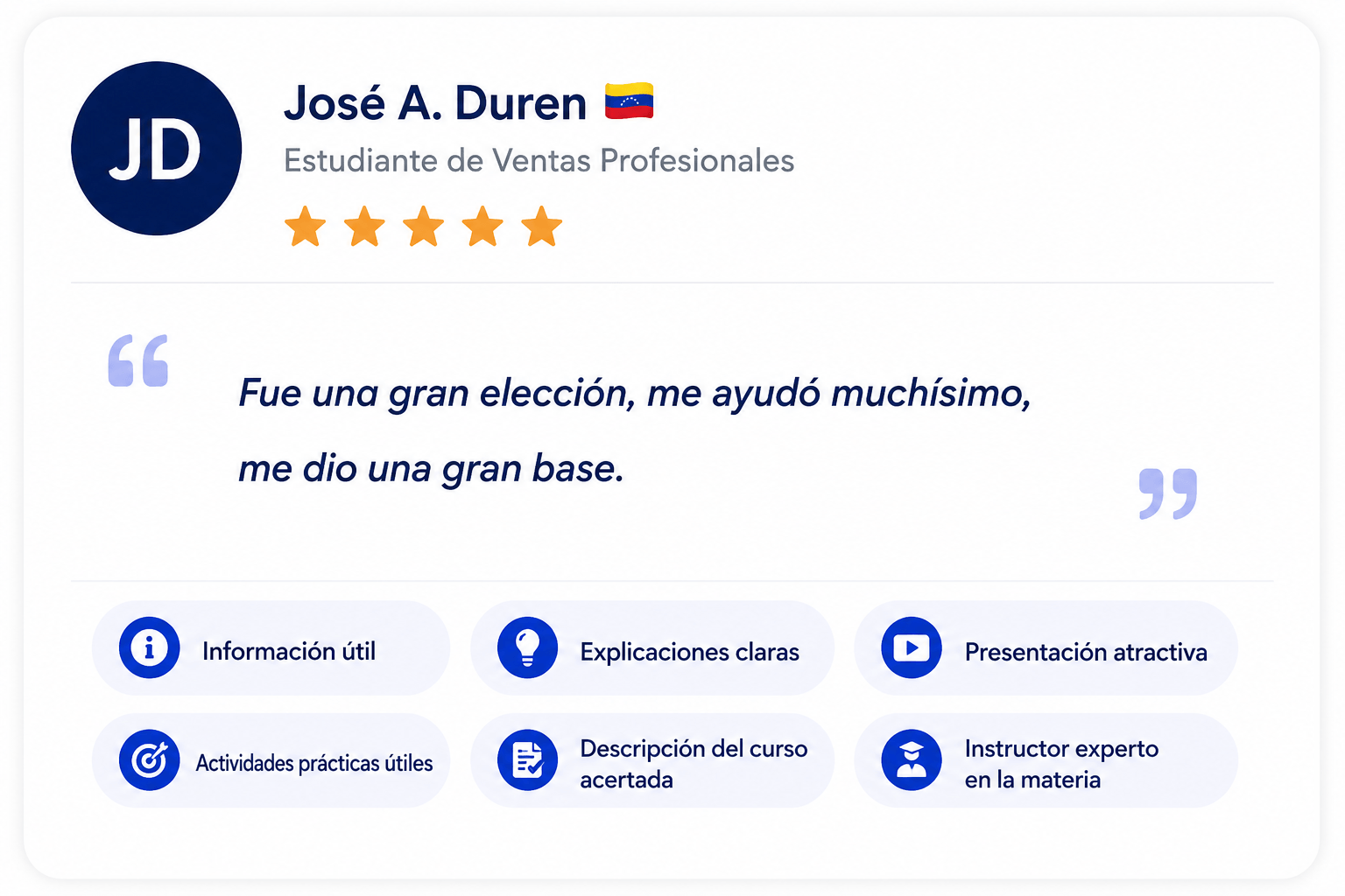 testimonio jventas academy