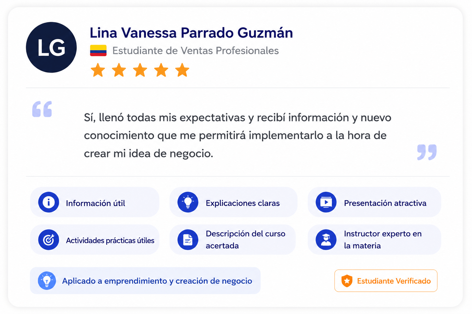 testimonio jventas academy