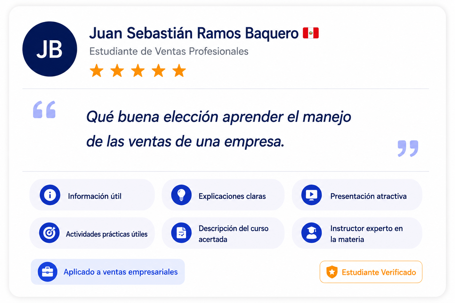 testimonio jventas academy